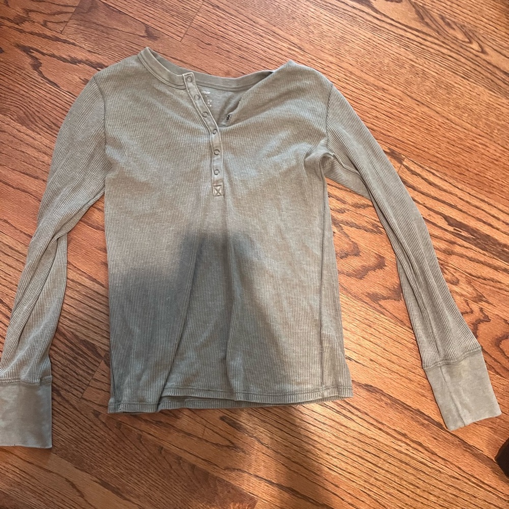 Arie Long Sleeve Henley Top